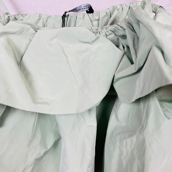 NEW! Zara Crop Blouse Ruffle Top Strap Tie - S / XS - Picture 2 of 5